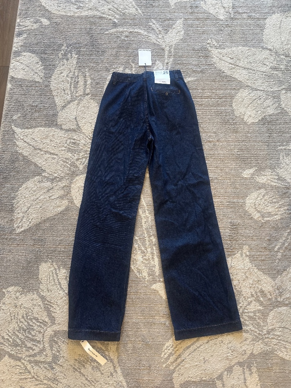 Reformation Graycen High Rise Denim Trouser Pant Blue - Size 25